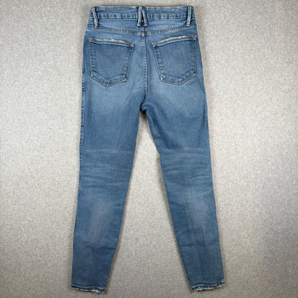 Good American Womens Size 6/28 Skinny Leg Denim Jeans Blue High Rise Pockets - Picture 8 of 8